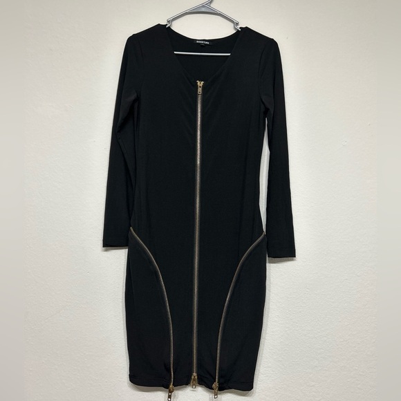 Goodtime Triple Zip Casual Dress Size M Black - Picture 2 of 6